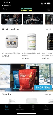 Supreme Nutrition USA screenshot