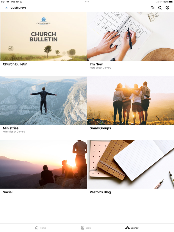 Calvary Chapel Elk Grove iPad screenshot 2 - Education app