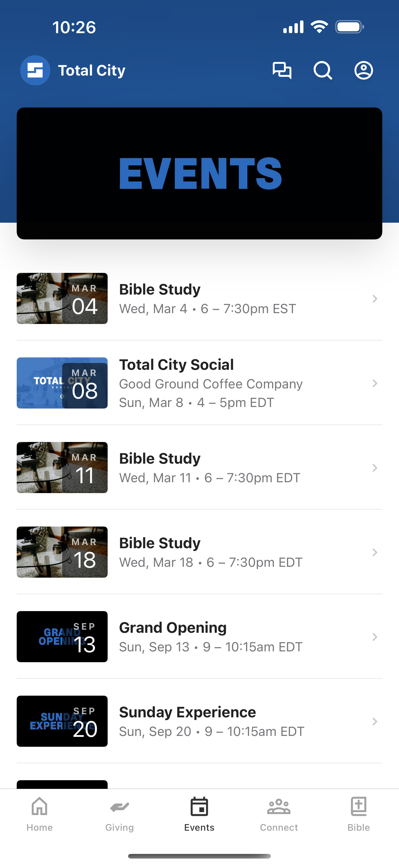 Total City Church screenshot 2