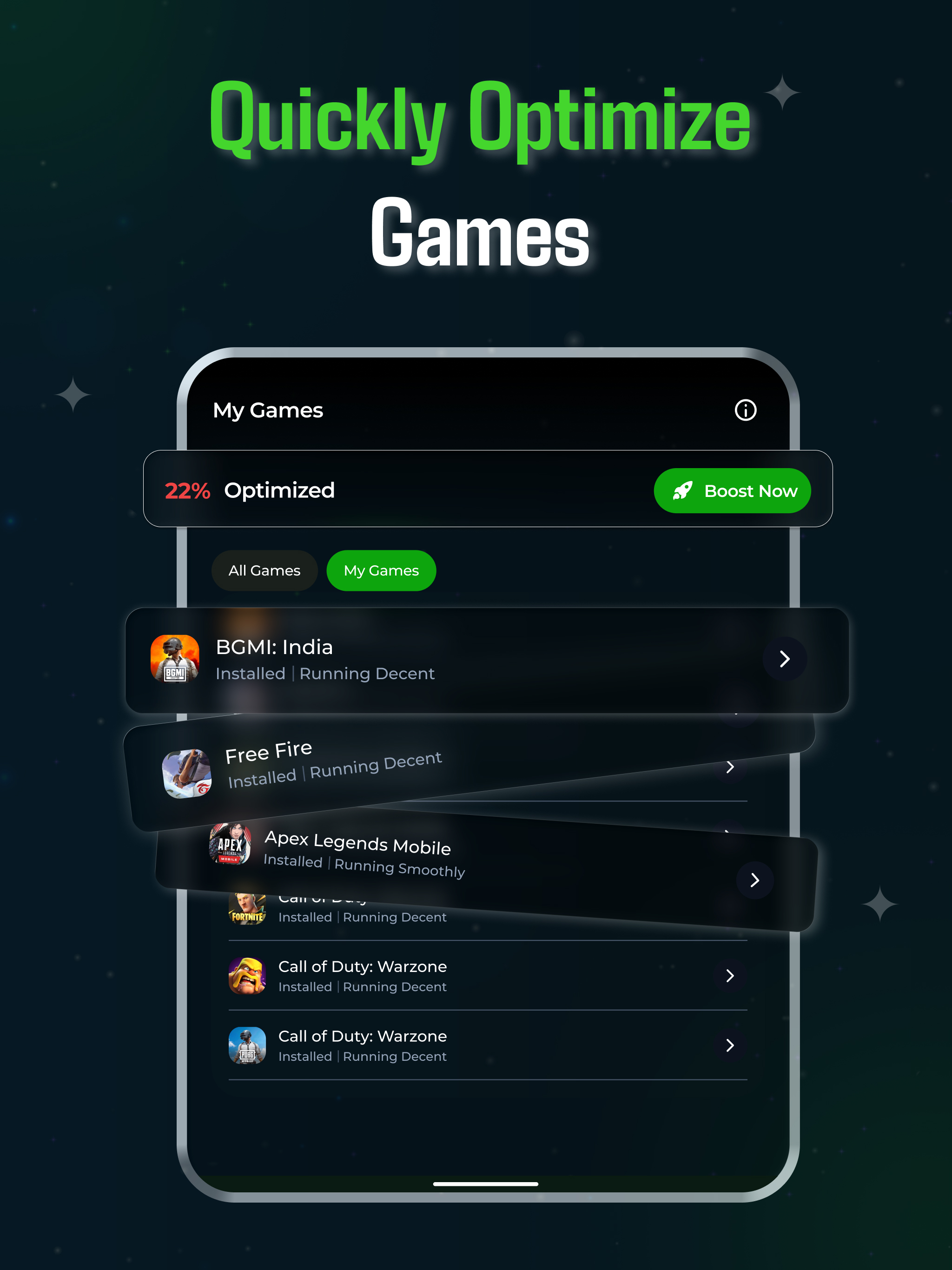 PlayFast - GFX 4X Game Booster screenshot 8