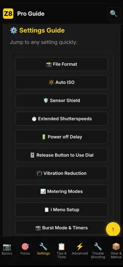 Capture d'écran de Unofficial Z8 Pro Guide sur iPhone 2