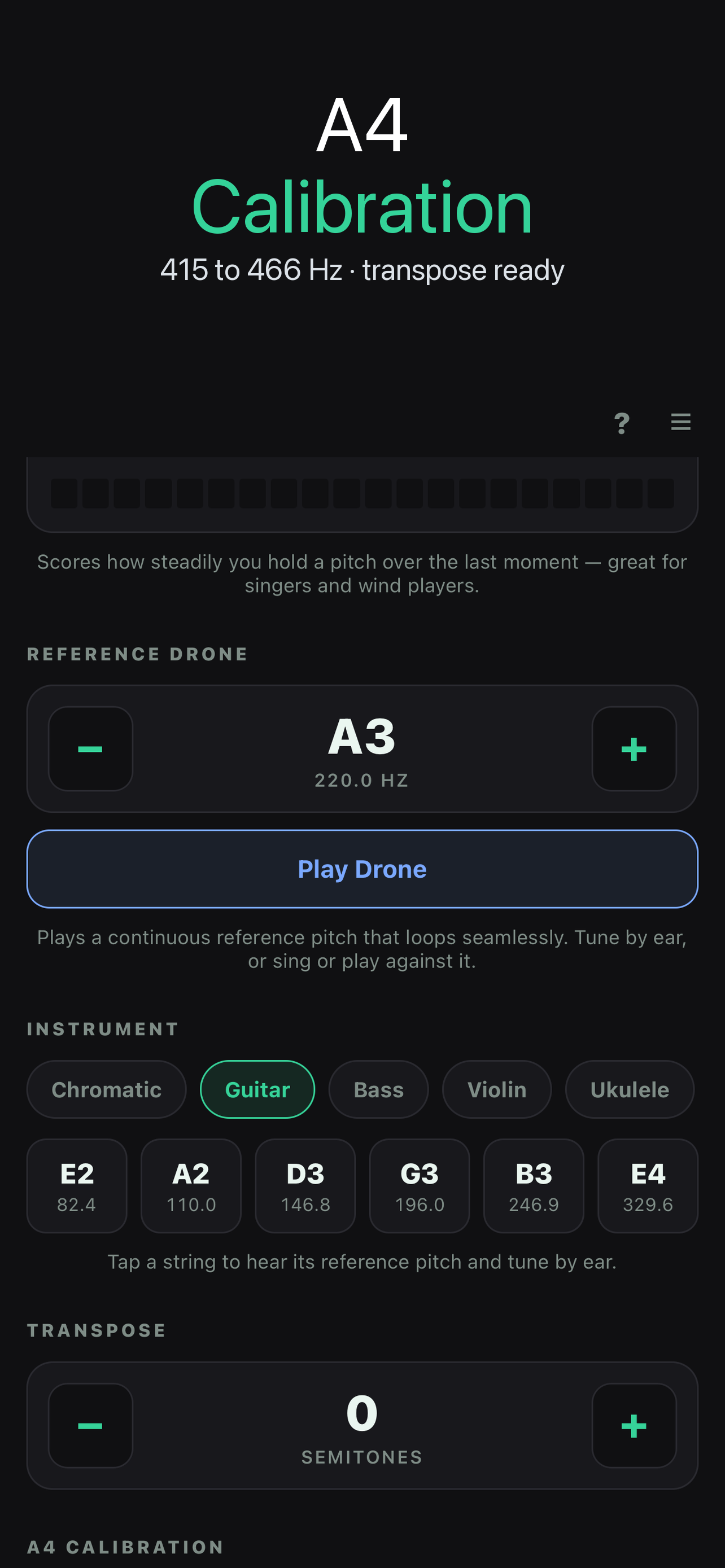 Chromatic Tuner: Guitar screenshot 5