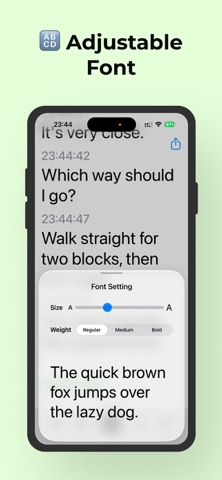 Live Transcribe & Notification iPhone screenshot