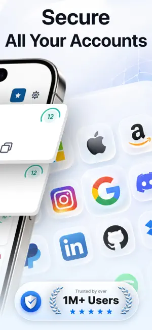 Authenticator: OTP & 2FA Codes iPhone screenshot 2