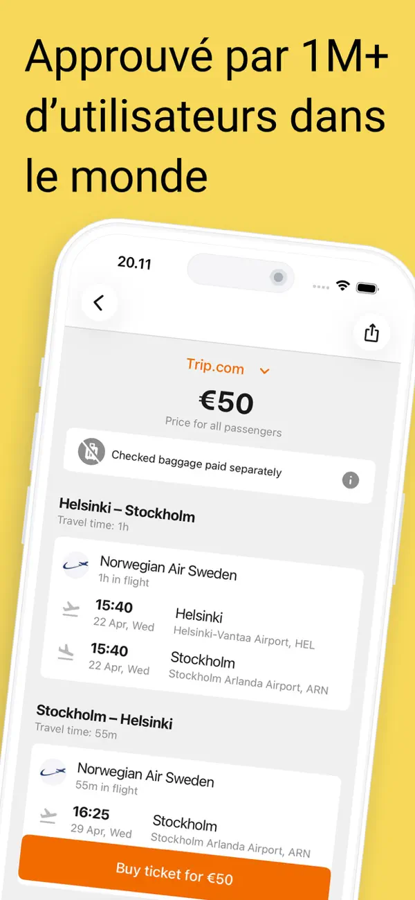 Screenshot #3 pour Billets d'avion&vols discounts