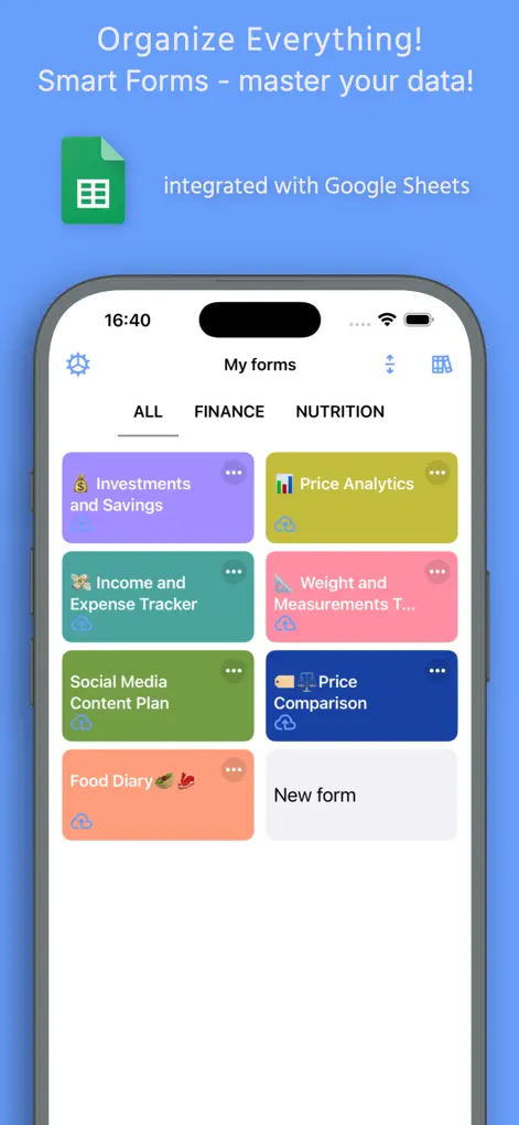 Spreadsheet data entry - Utilities App | MWM