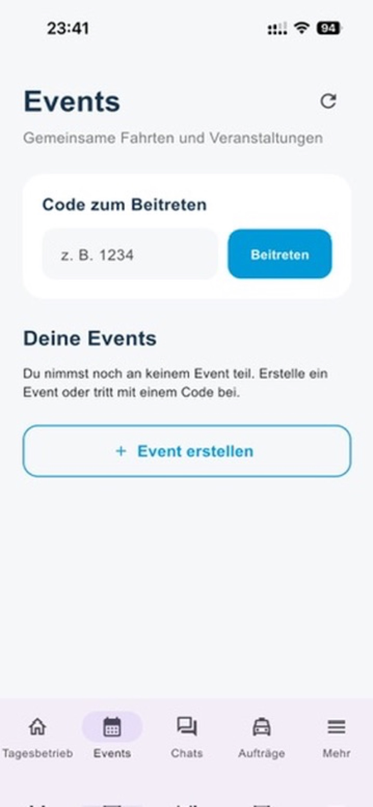 Screenshot 1 of Velotaxi Frankfurt Driver