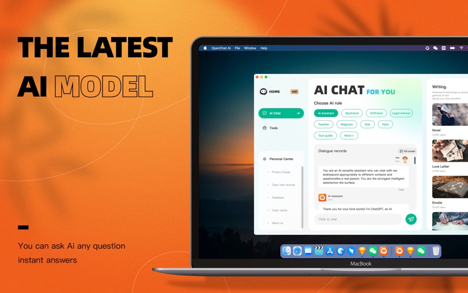 #1. OpenChat AI-chatbot (macOS) بواسطة: 锦程 黄