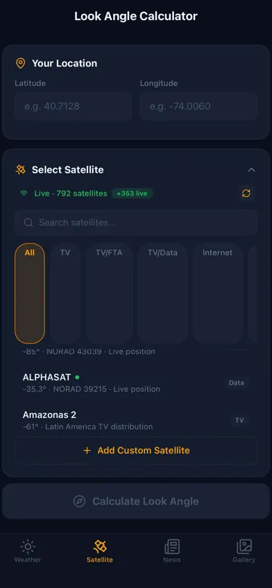 SpaceWatch Hub screenshot 1