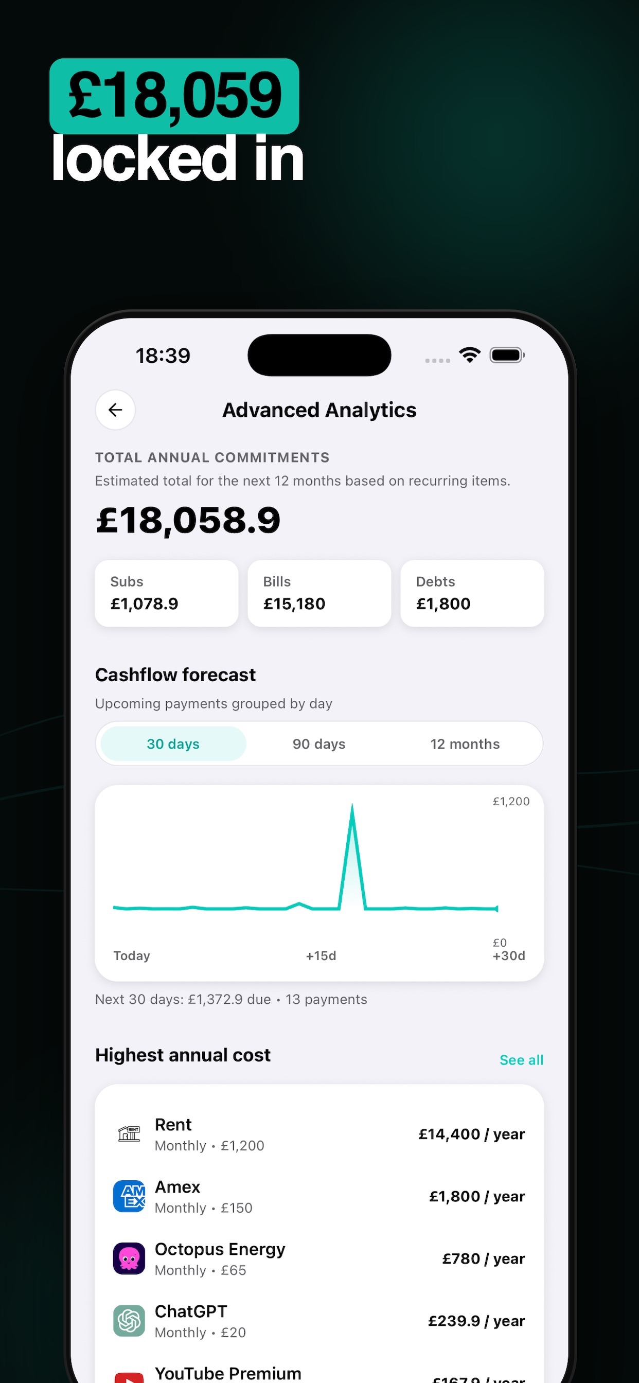 Subscription Tracker: Mori screenshot 5