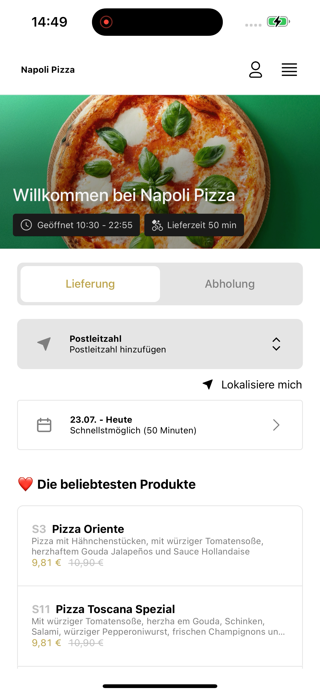 Napoli Pizza Giessen screenshot 6