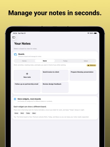 MemoWall – Notes & Widgets iPad screenshot