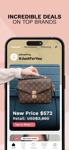ShopThing: Shop Luxury Deals iPhone screenshot