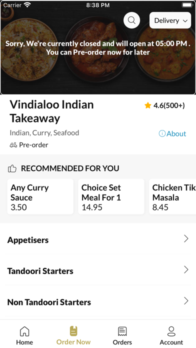 Vindialoo Indian Takeaway Screenshot