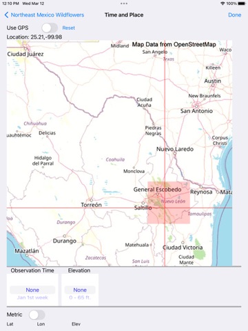Northeast Mexico Wildflowers iPad screenshot