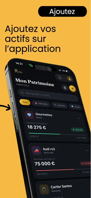 Relix : Gestion de patrimoine screenshot 2