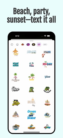 Miami Vibes Stickers screenshot