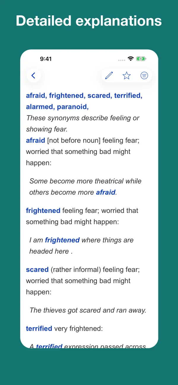 Screenshot #3 pour English Synonyms Explained
