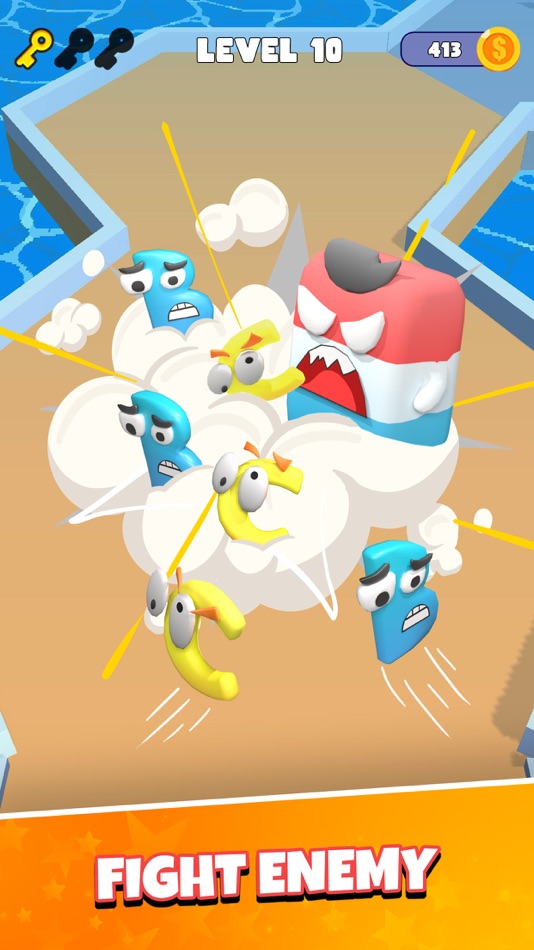 #4. Letter Race 3D: Run & Merge (iOS) 来自: Negaxy., JSC