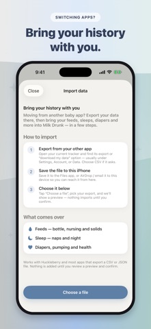 Milk Drunk: Baby Tracker Screenshot 8 of 9