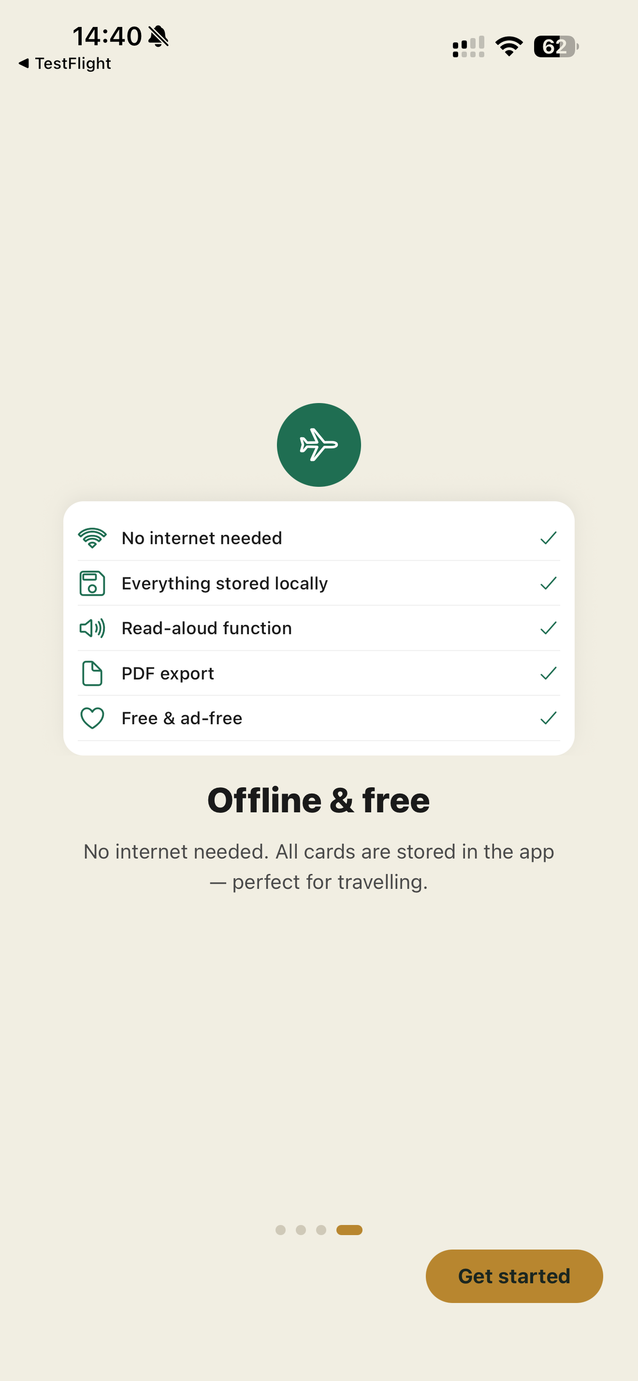 Gluten Free Travel Card screenshot 4