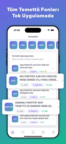 Temettü Fonları - Tefas Fon iPhone screenshot