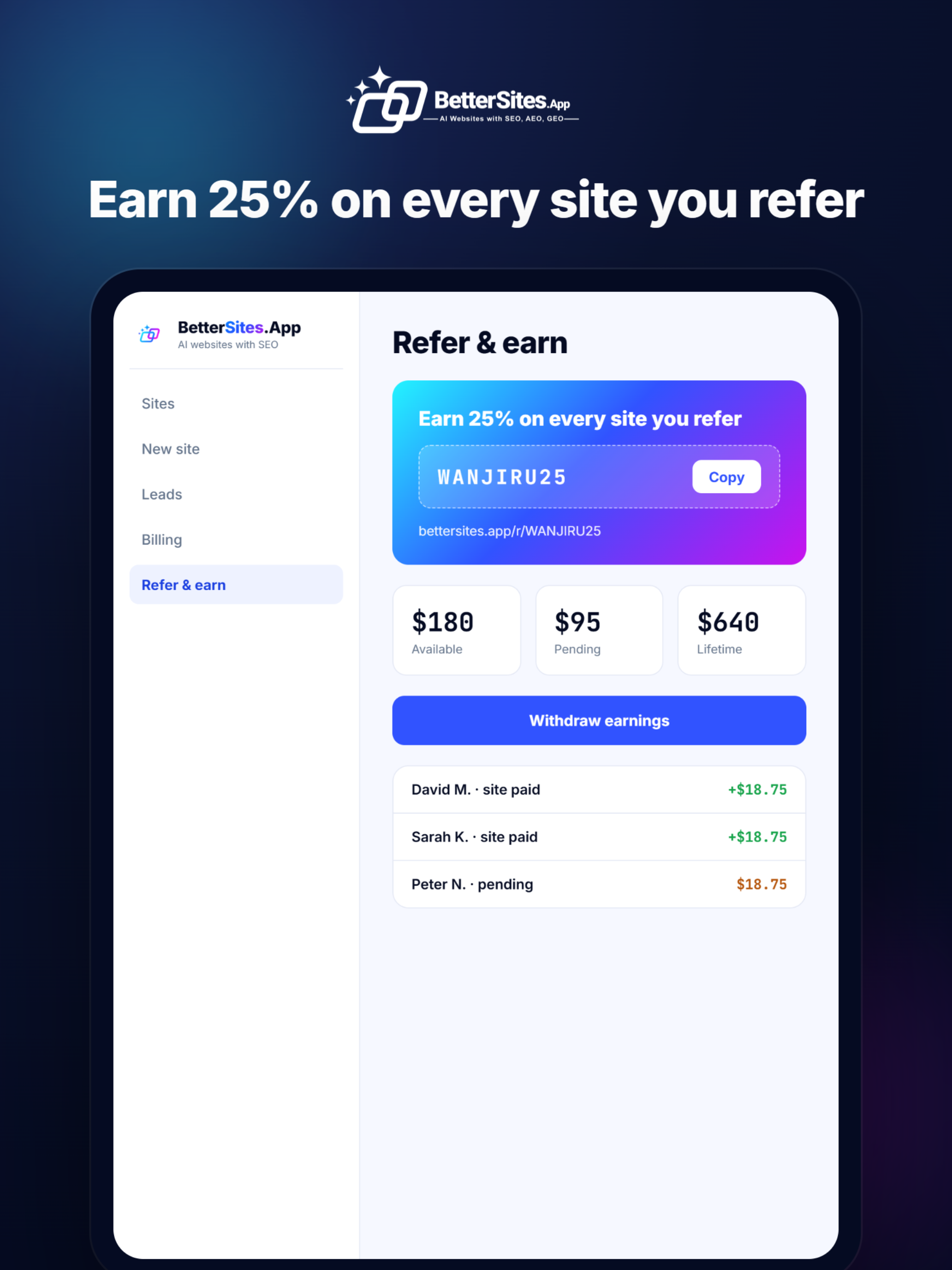 BetterSites: AI Website Maker screenshot 7