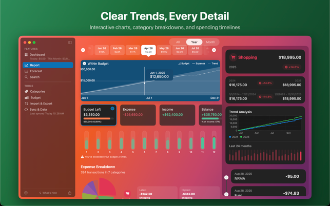 Coins - Spending Tracker Screenshot