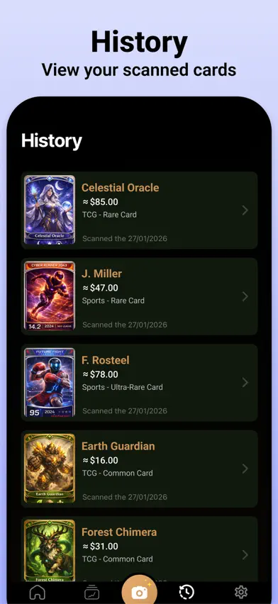 iMint TCG, Sports Card Scanner screenshot 5