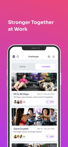 The FitCorp screenshot