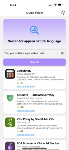 AI App Search Screenshot 4 of 5