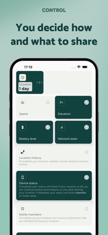 Paralino: Private GPS Tracker screenshot