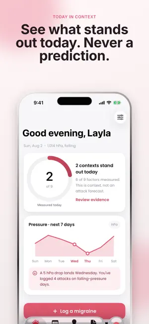 Migrena: Migraine Tracker screenshot 1