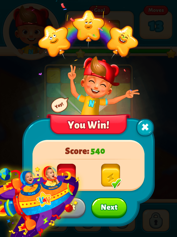 Vlad & Niki Match iPad screenshot 6 - Games app