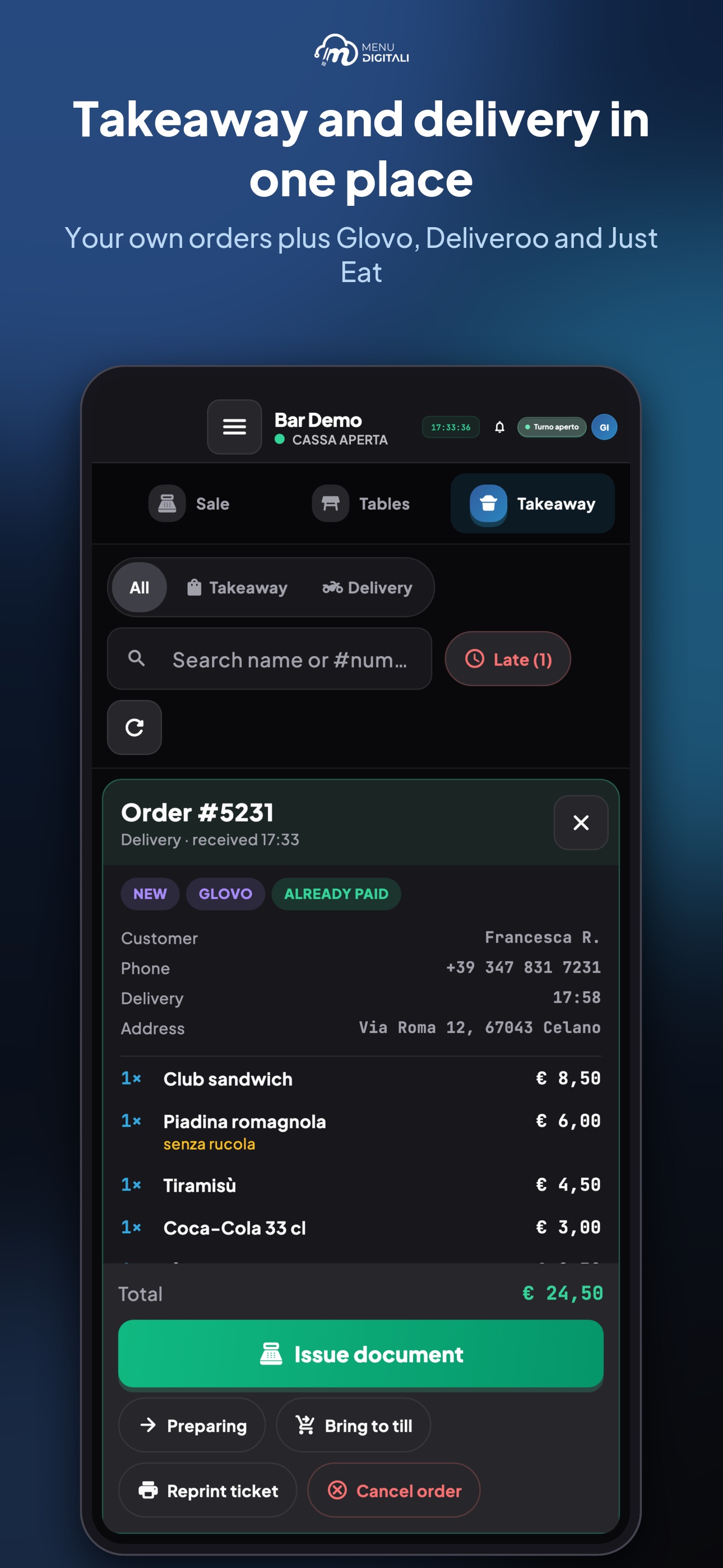Screenshot 3 of Cassa Menu Digitali