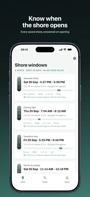 Low Tide Times: ShoreWindow screenshot 1
