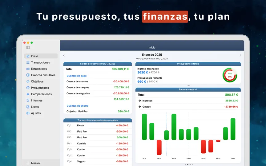 Captura de pantalla de MoneyStats Pro en iPhone 1