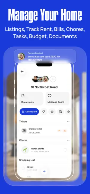 Houseshare AI: Rentals & Bills screenshot 2