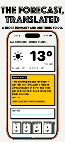 No BS Weather: Feels Like Screenshot 2 of 8