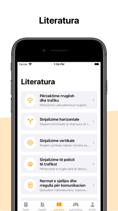 Autoshkolla Shqipëri - Testet Screenshot