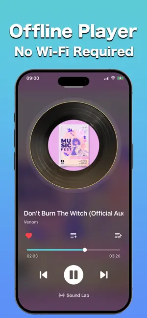 Evo Music - Offline Player MP3 screenshot 1