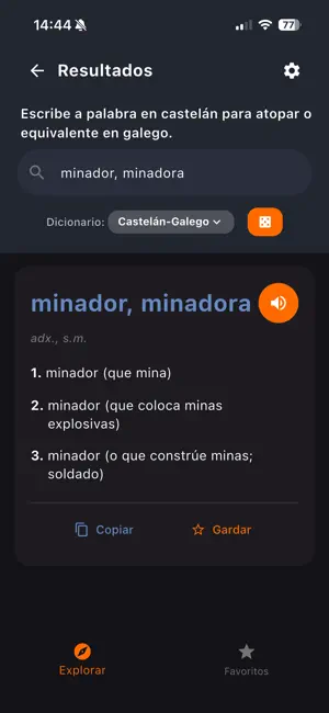 Rinodicionarios screenshot 2