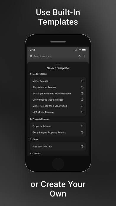 SnapSign: Model Release Forms iPhone screenshot 6 - Photo & Video app