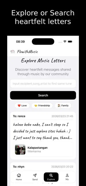 FlowithMusic-Letter,song,words screenshot 4