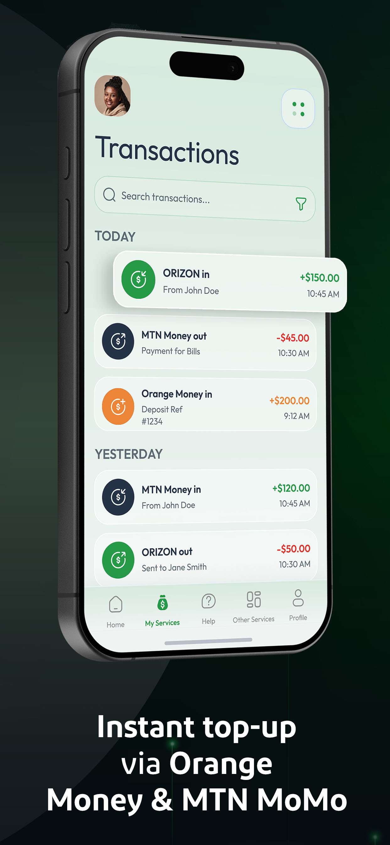 ORIZON-Digital Bank Account
