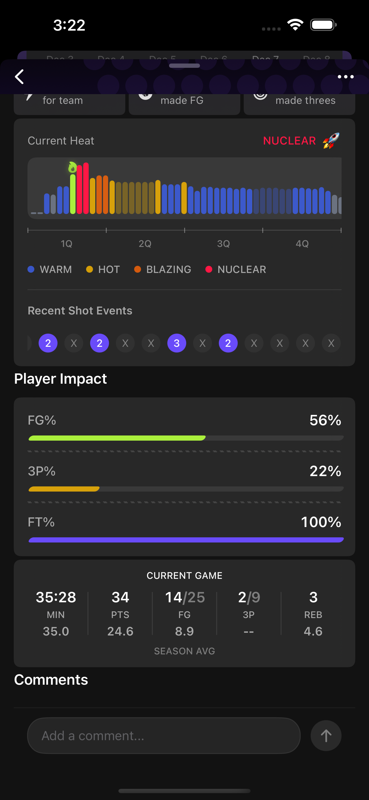 Heat Check: Live Stat Tracker