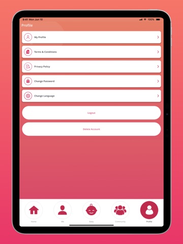 Odiseea Sarcinii, Sarcina ta iPad screenshot