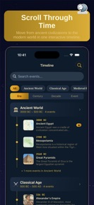 History Timeline Explorer screenshot