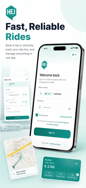 Hej-Taxi screenshot 2