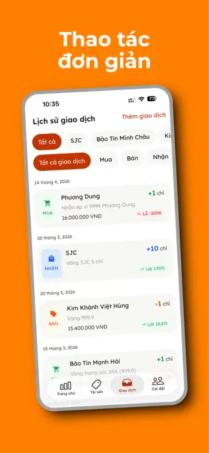 Ví Vàng - Golden Wallet screenshot 4
